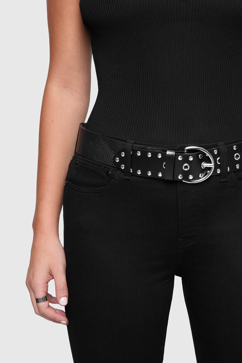 Studded Grommet Belt