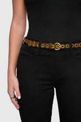 Scalloped Grommet Belt