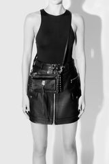 Darren Whipstitch Mini Top Zip Crossbody