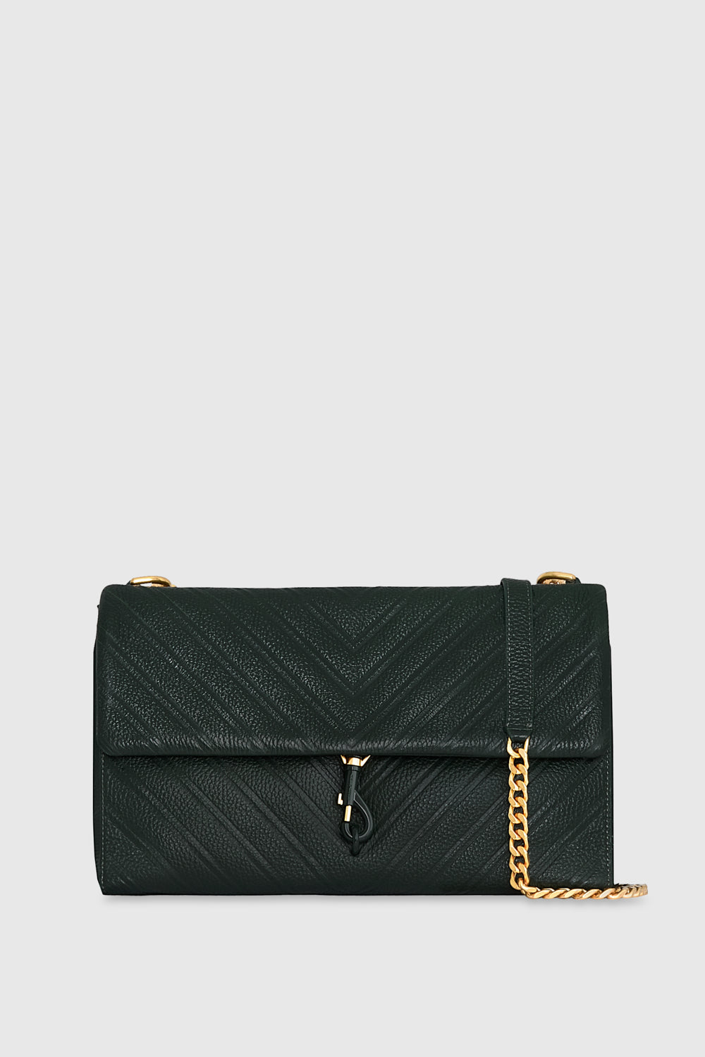 Edie Embossed Large Shoulder Bag