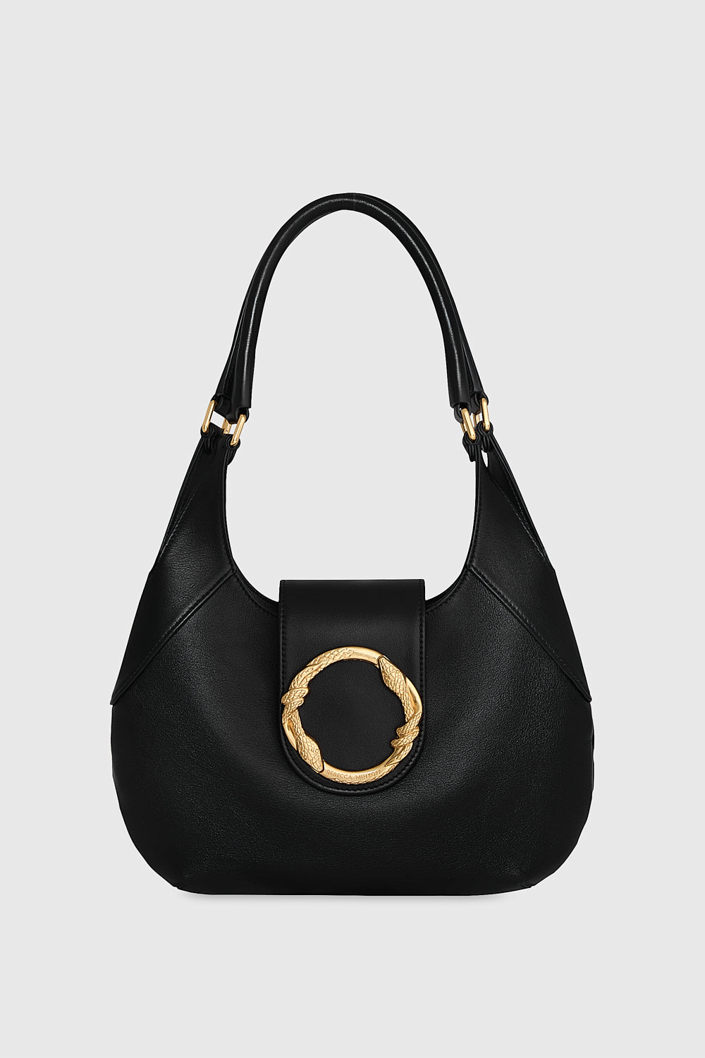 Snake Ring Crescent Shoulder Bag