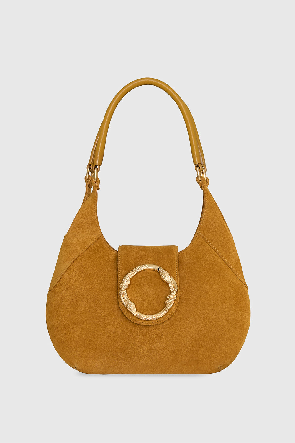 Snake Ring Crescent Shoulder Bag