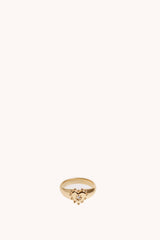 Studded Heart Pinky Ring