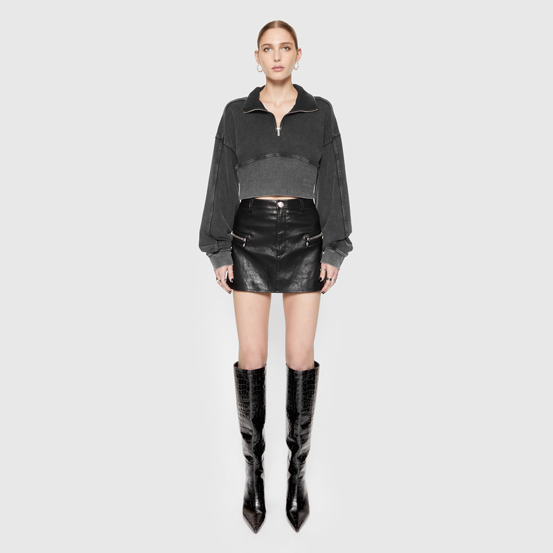 Poppy Leather Mini Skirt