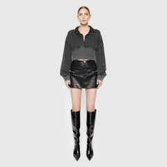Poppy Leather Mini Skirt