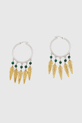 Feather Hoop Earrings