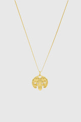 Aries Zodiac Medallion Necklace