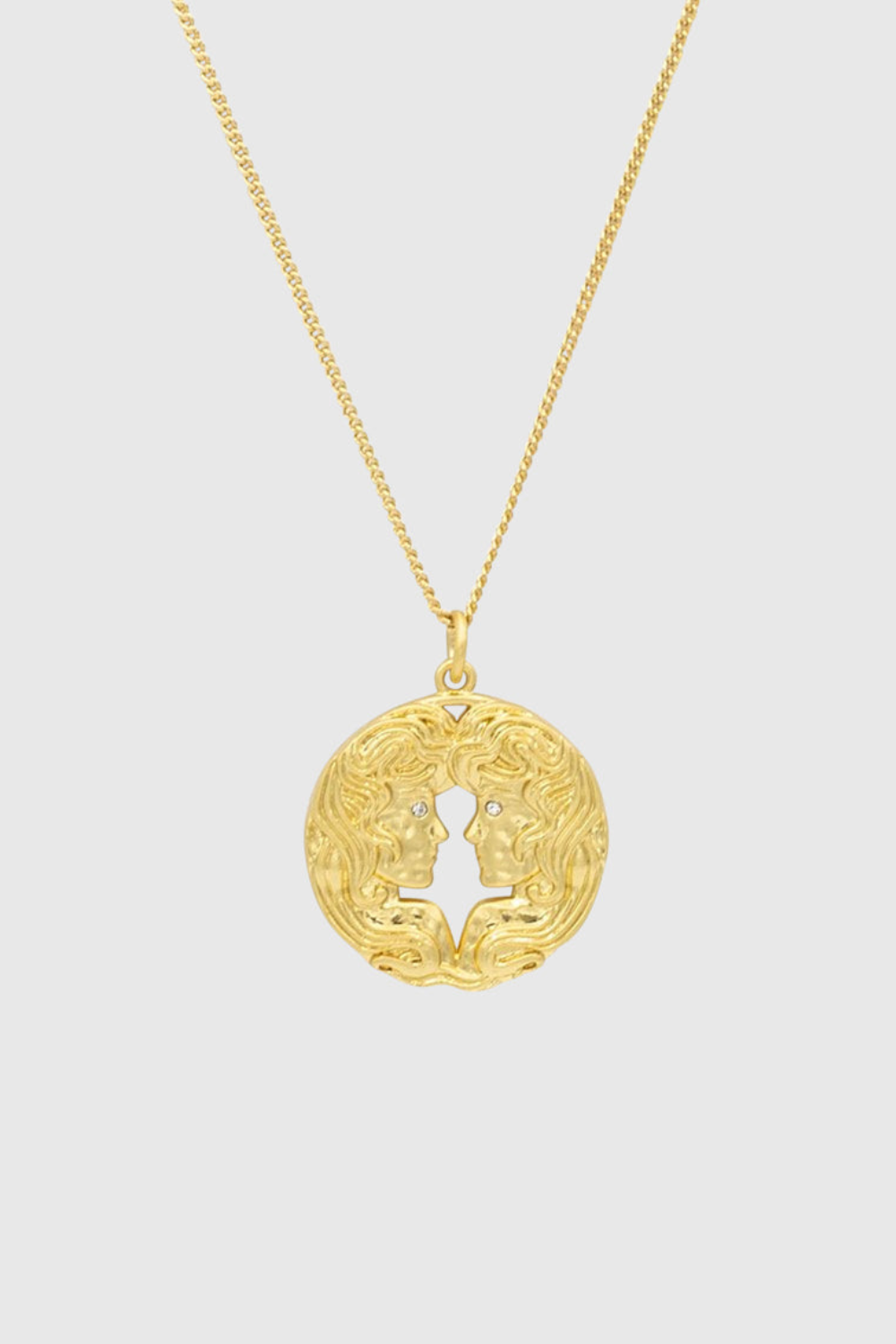 Gemini Zodiac Medallion Necklace