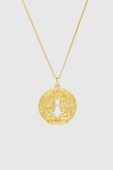 Gemini Zodiac Medallion Necklace